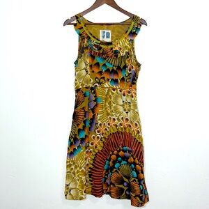 Anthropologie Edme & Esyllte Lappula Floral Silk Dress Size 8